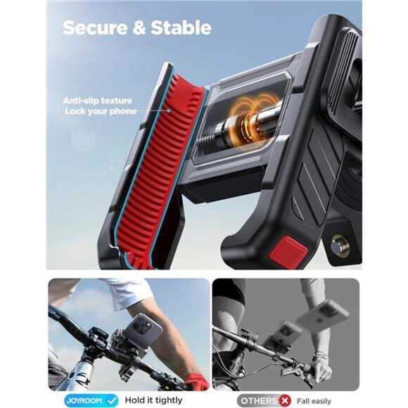 Motorcycle Bike Phone Mount Holder - Bicycle Handlebar Cell Phone Mount - Picture 3 of 7